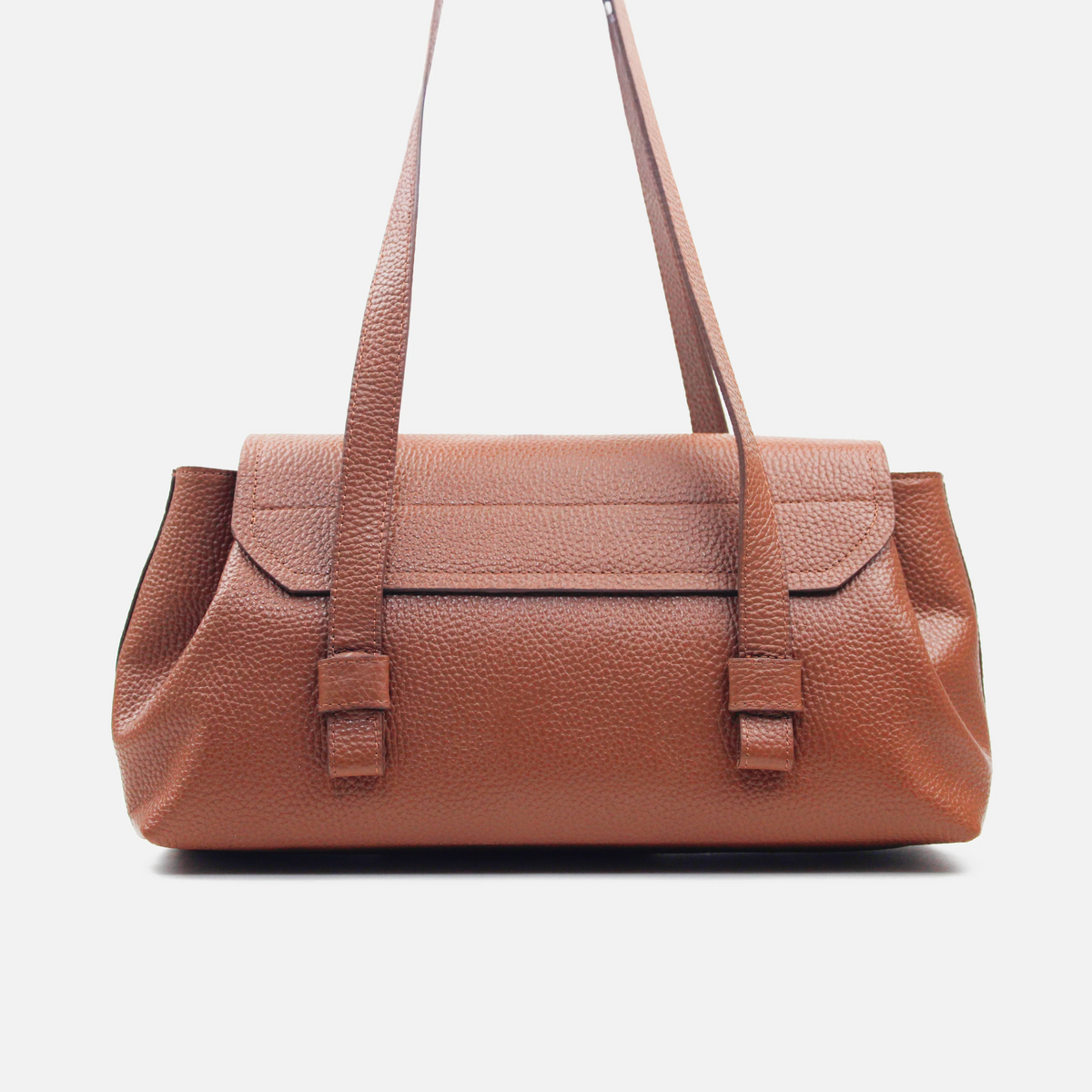 Cartera savia de cuero para mujer - Miel