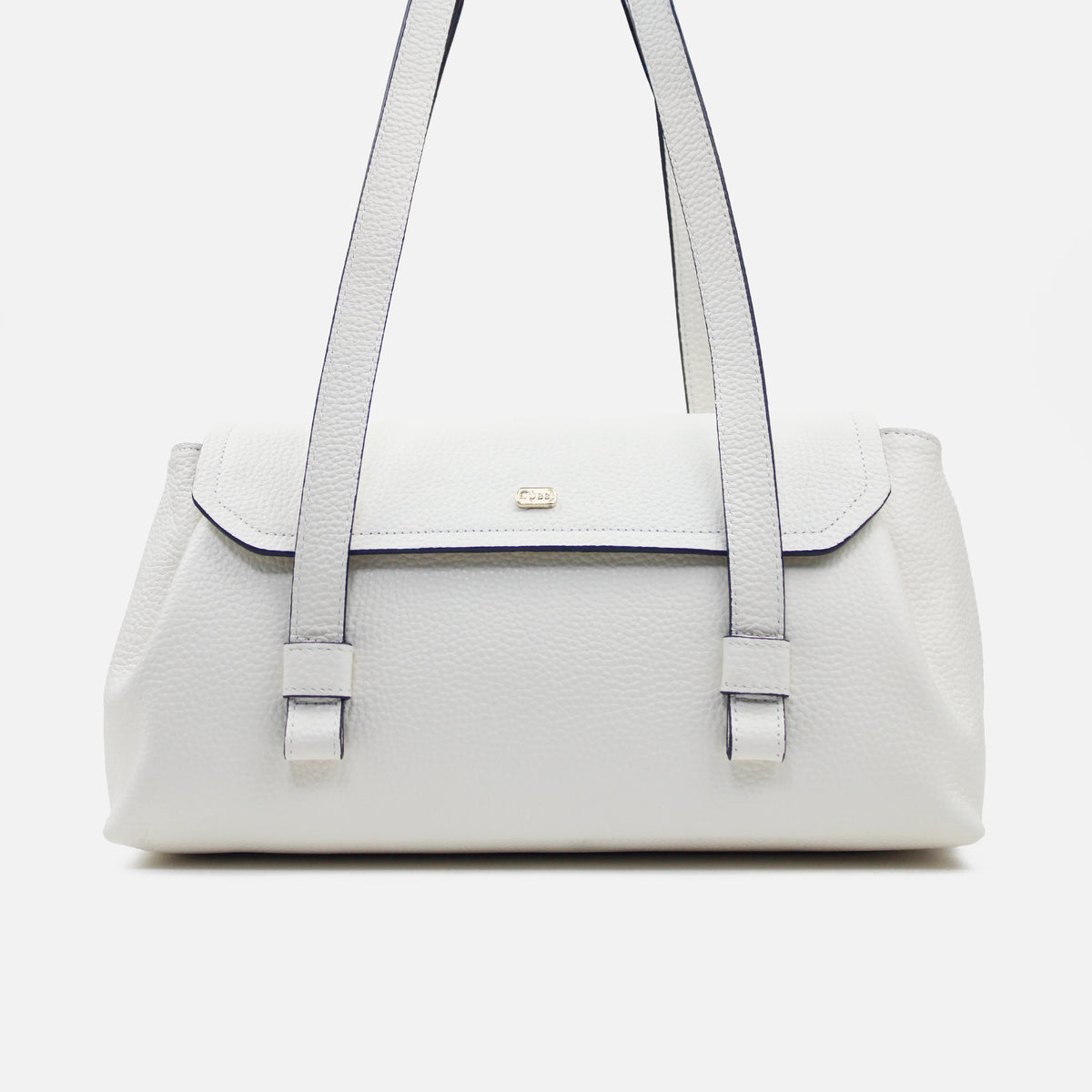 Cartera savia de cuero para mujer - Hueso