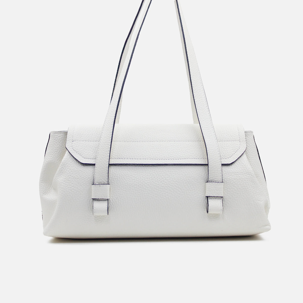 Cartera savia de cuero para mujer - Hueso