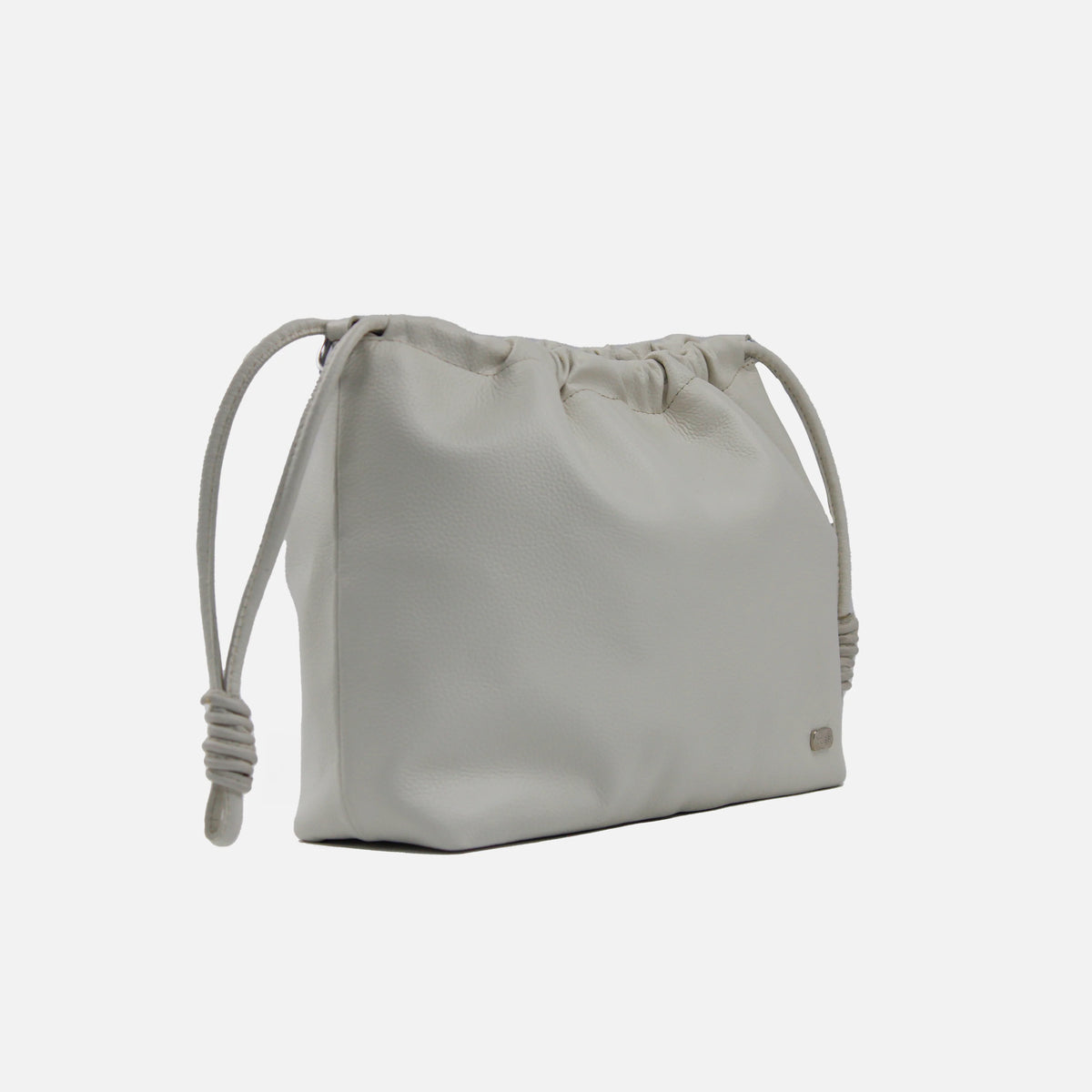 Cartera fiorella de cuero para mujer - Hueso