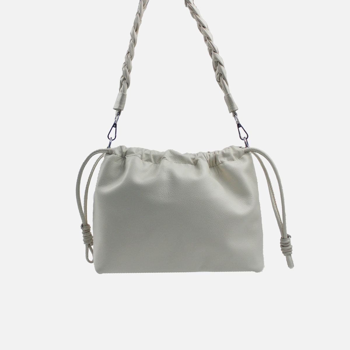 Cartera fiorella de cuero para mujer - Hueso