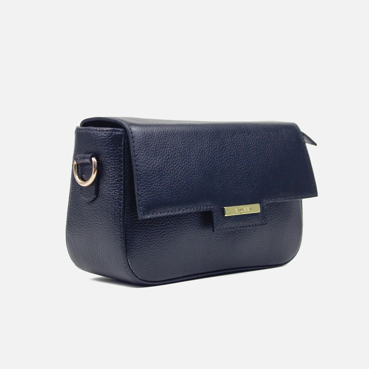 Bolso de mano margarita de cuero para mujer - Negro