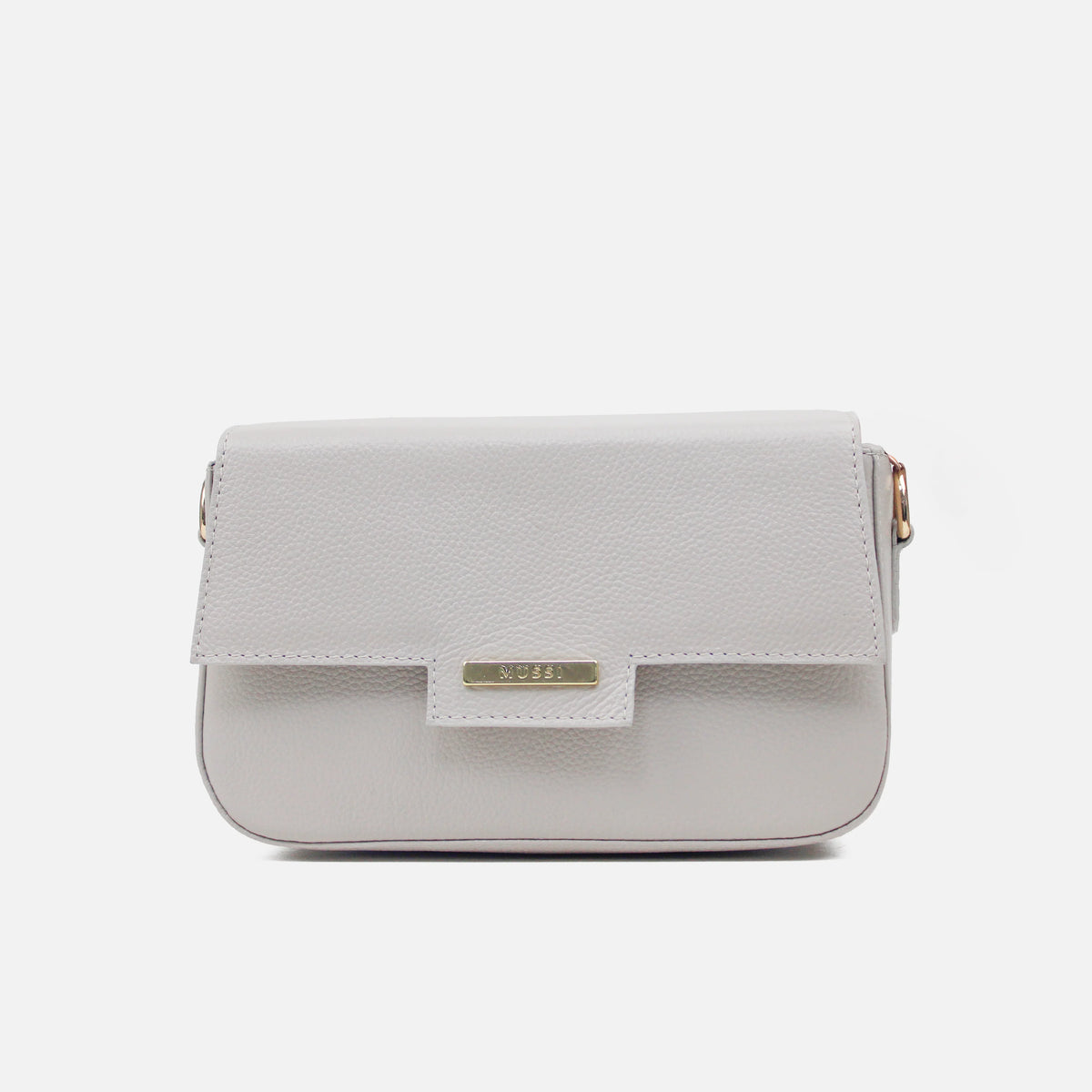 Bolso de mano margarita de cuero para mujer - Hueso