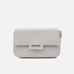 Bolso de mano margarita de cuero para mujer - Hueso