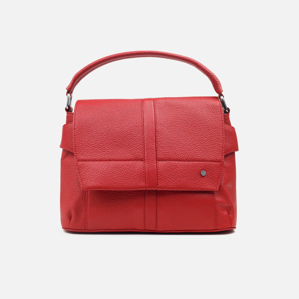Bolso manos libres mariana de cuero para mujer - Rojo
