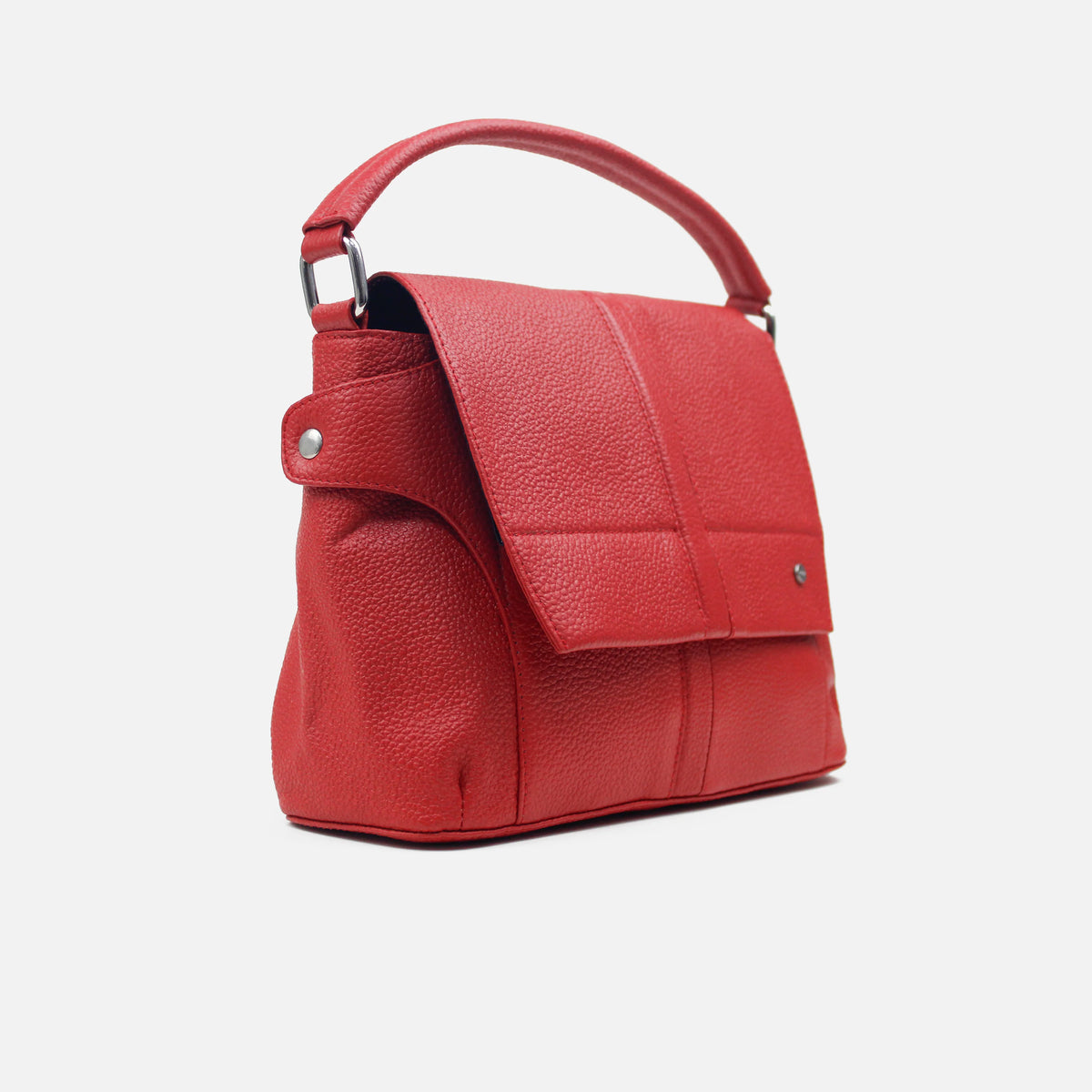 Bolso manos libres mariana de cuero para mujer - Rojo