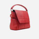 Bolso manos libres mariana de cuero para mujer - Rojo