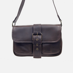 Bolso manos libres serena de cuero para mujer - Café