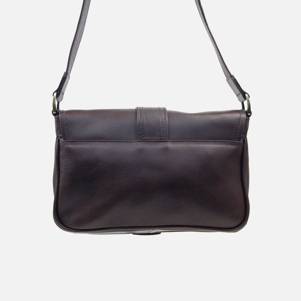 Bolso manos libres serena de cuero para mujer - Café