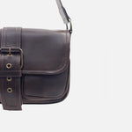 Bolso manos libres serena de cuero para mujer - Café