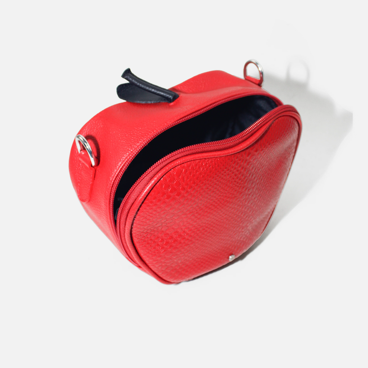 Bolso manos libres liora de cuero para mujer - Rojo