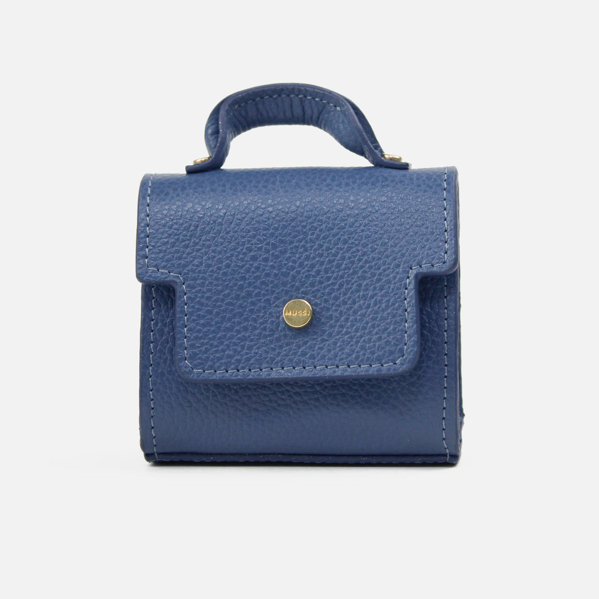 Monedero samara de cuero para mujer - Azul