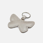 Llavero Mariposa de cuero para mujer - Champaña