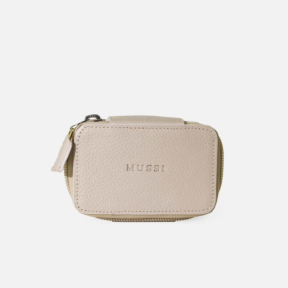 Cosmetiquera genesis de cuero para mujer - Rosado