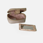 Cosmetiquera genesis de cuero para mujer - Rosado