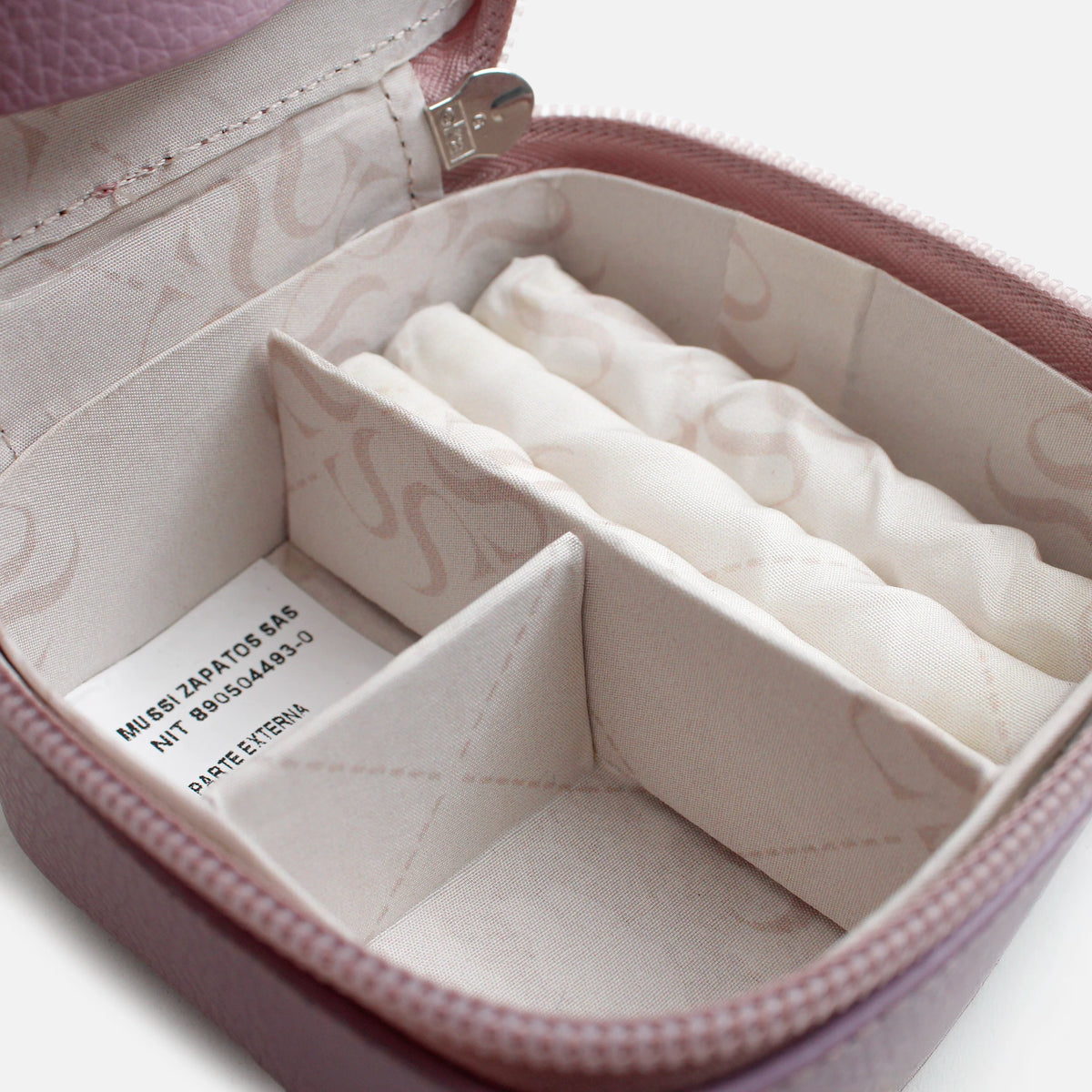 Joyero selene de cuero para mujer - Rosado