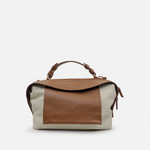 Bolso manos libres emily de cuero para mujer - Miel