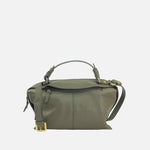 Bolso manos libres emily de cuero para mujer - Verde