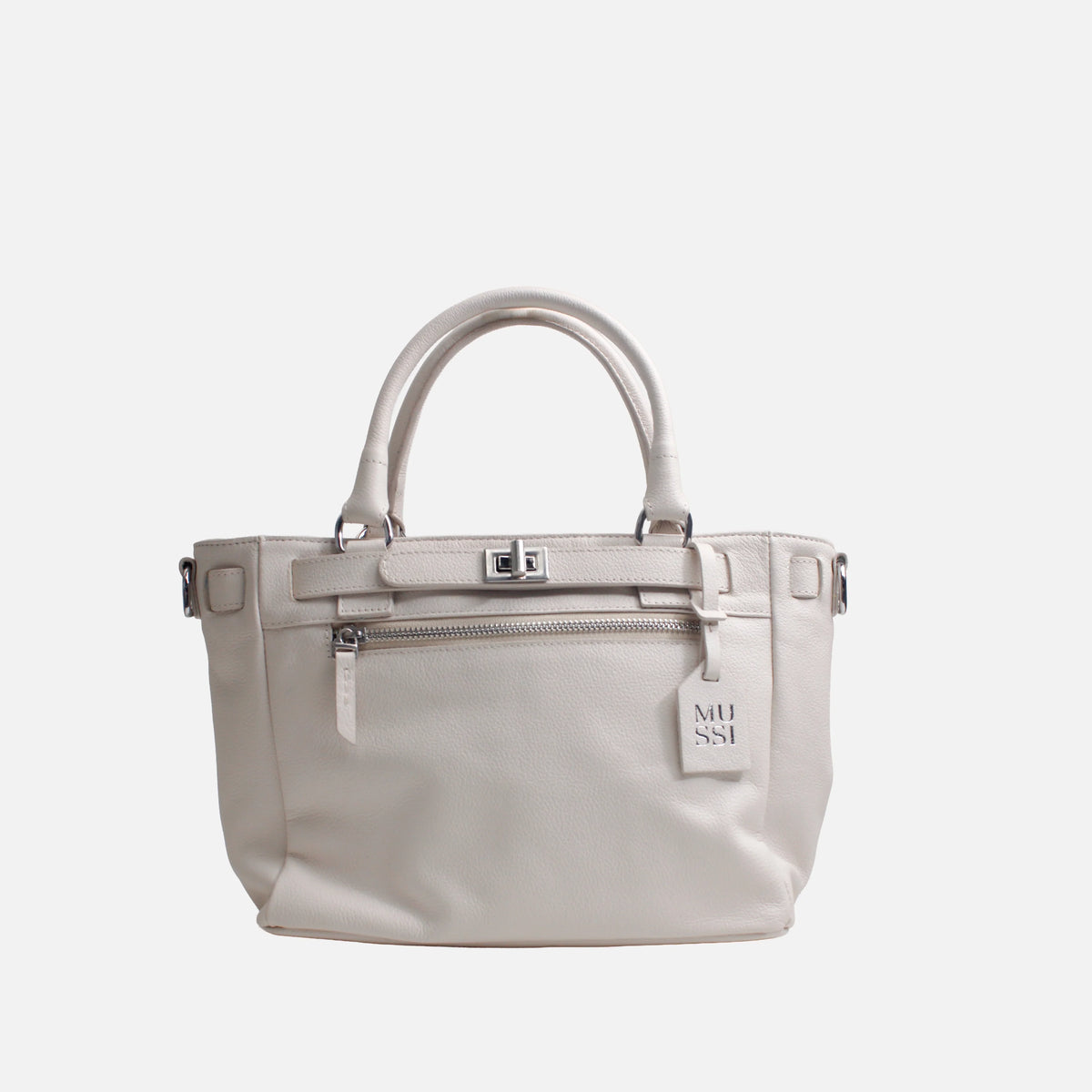 Cartera solya de cuero para mujer - Hueso