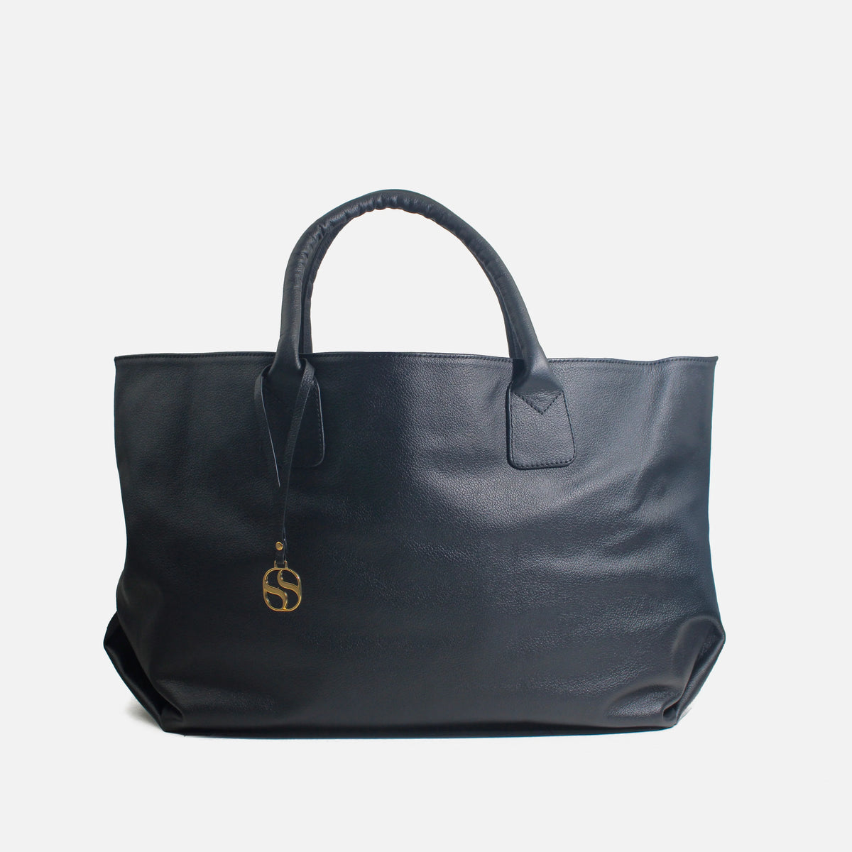 Cartera beca de cuero para mujer - Negro