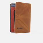 Billetera massimo de cuero para hombre - Miel
