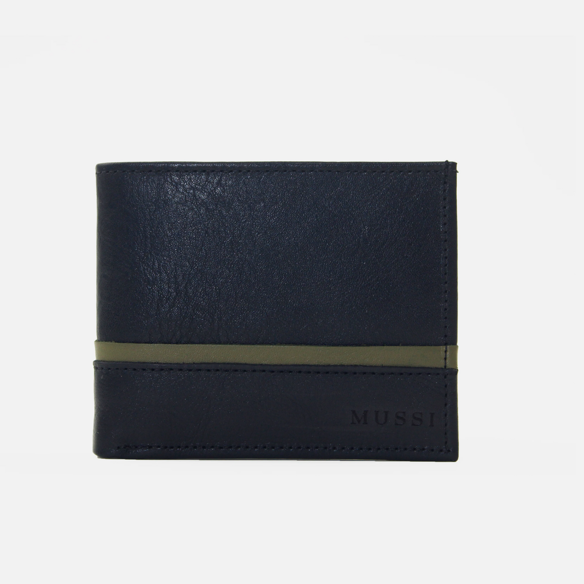Billetera mattias de cuero para hombre - Negro