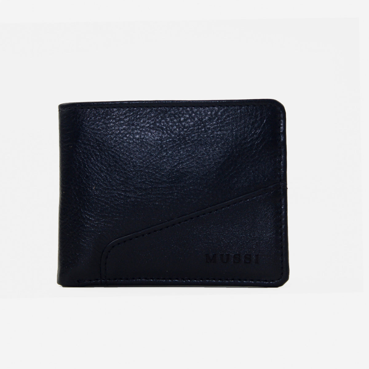 Billetera vincenzo de cuero para hombre - Negro