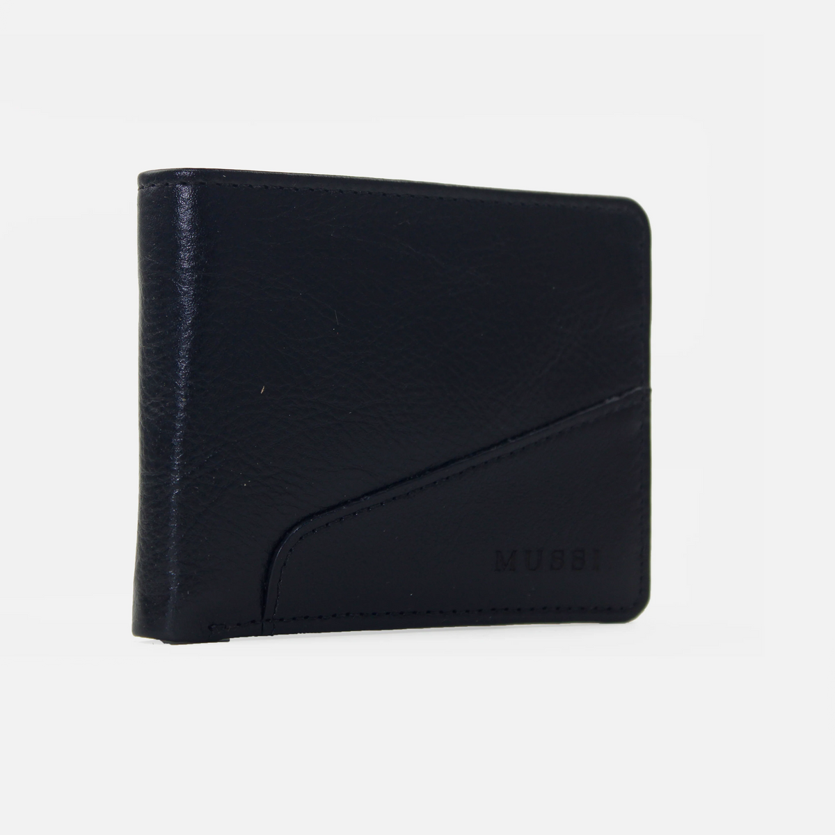 Billetera vincenzo de cuero para hombre - Negro