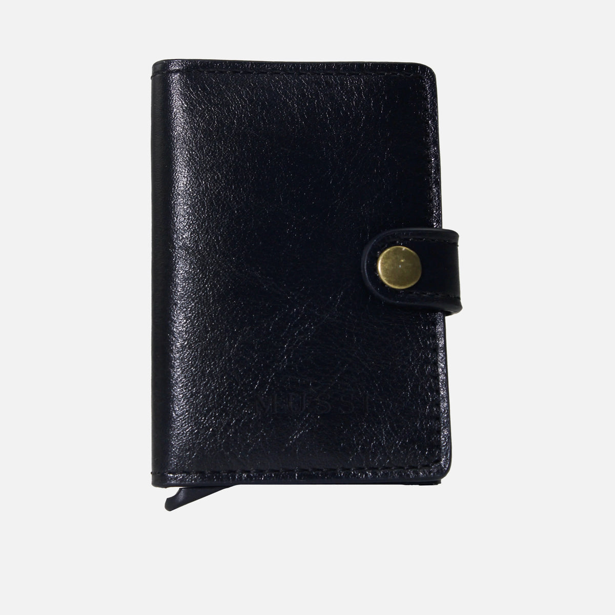 Billetera lewis de cuero para hombre - Negro