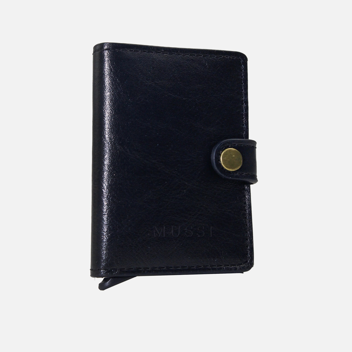 Billetera lewis de cuero para hombre - Negro