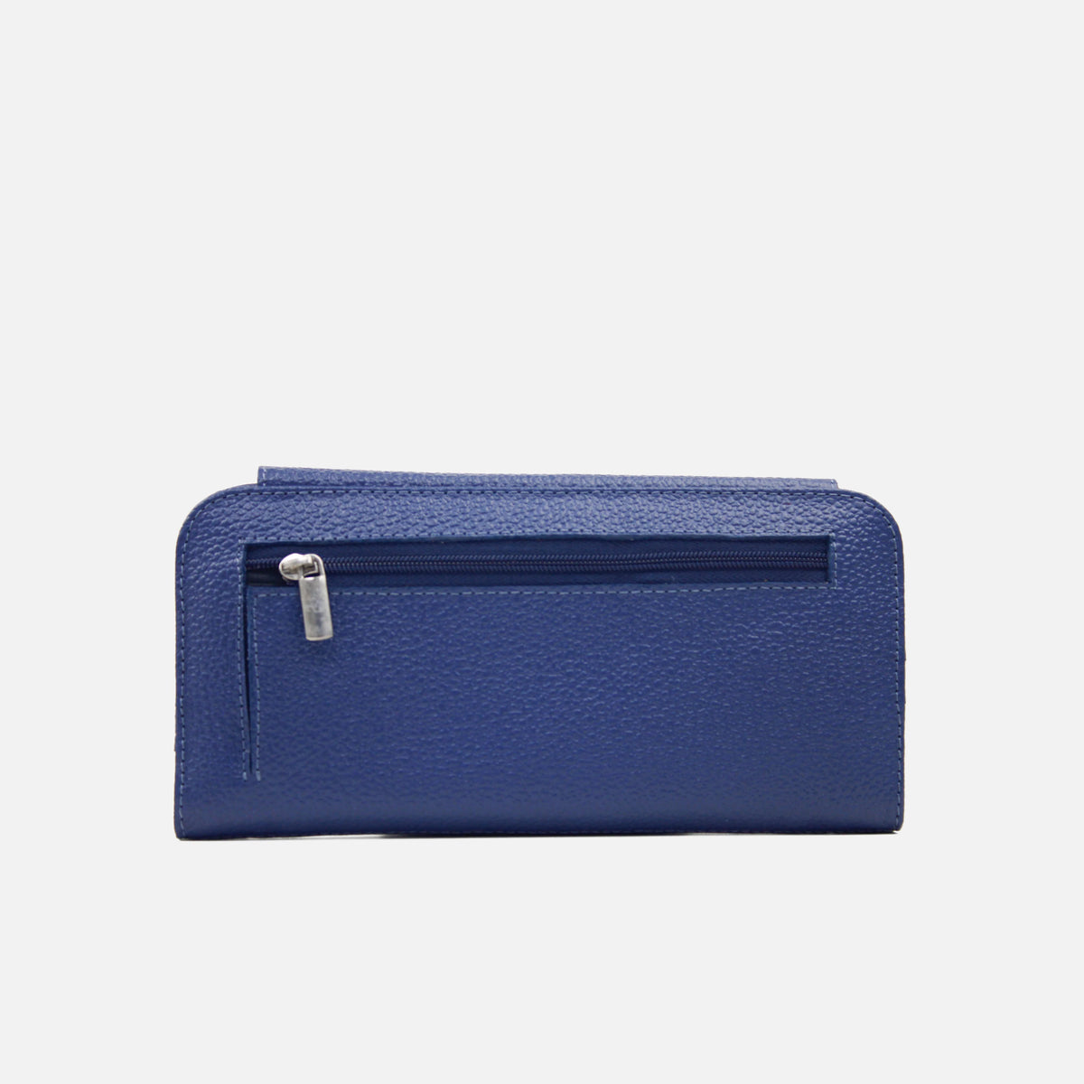 Billetera vilda de cuero para mujer - Azul