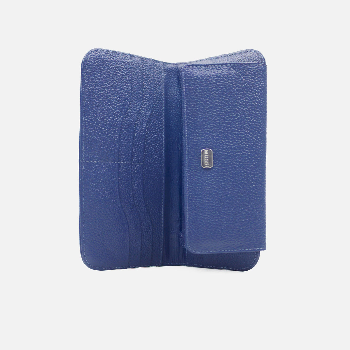 Billetera vilda de cuero para mujer - Azul