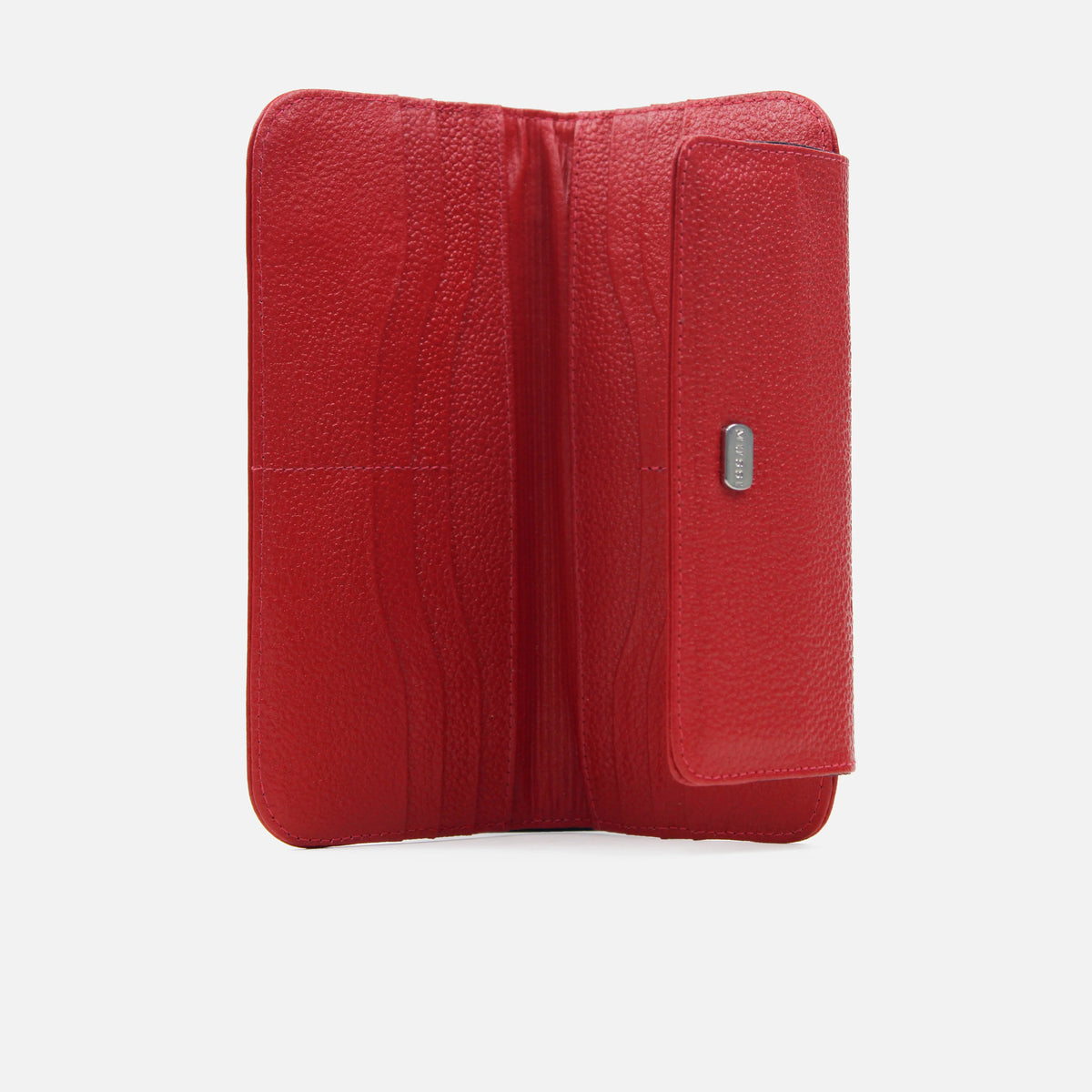 Billetera vilda de cuero para mujer - Rojo