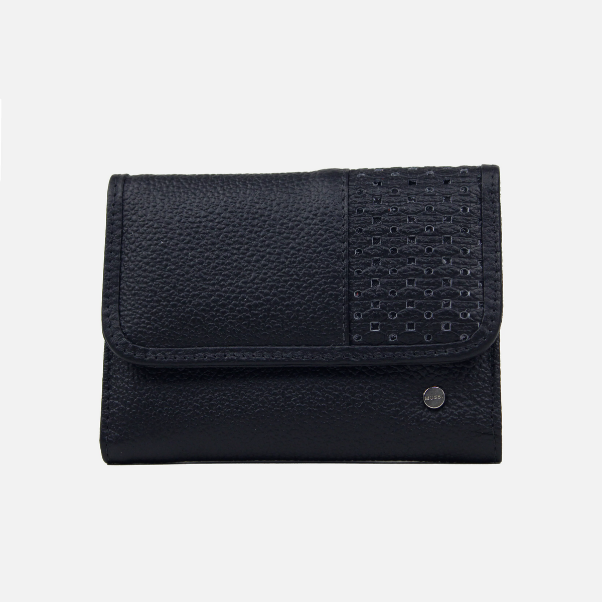 Billetera nayeli de cuero para mujer - Negro