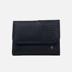 Billetera nayeli de cuero para mujer - Negro