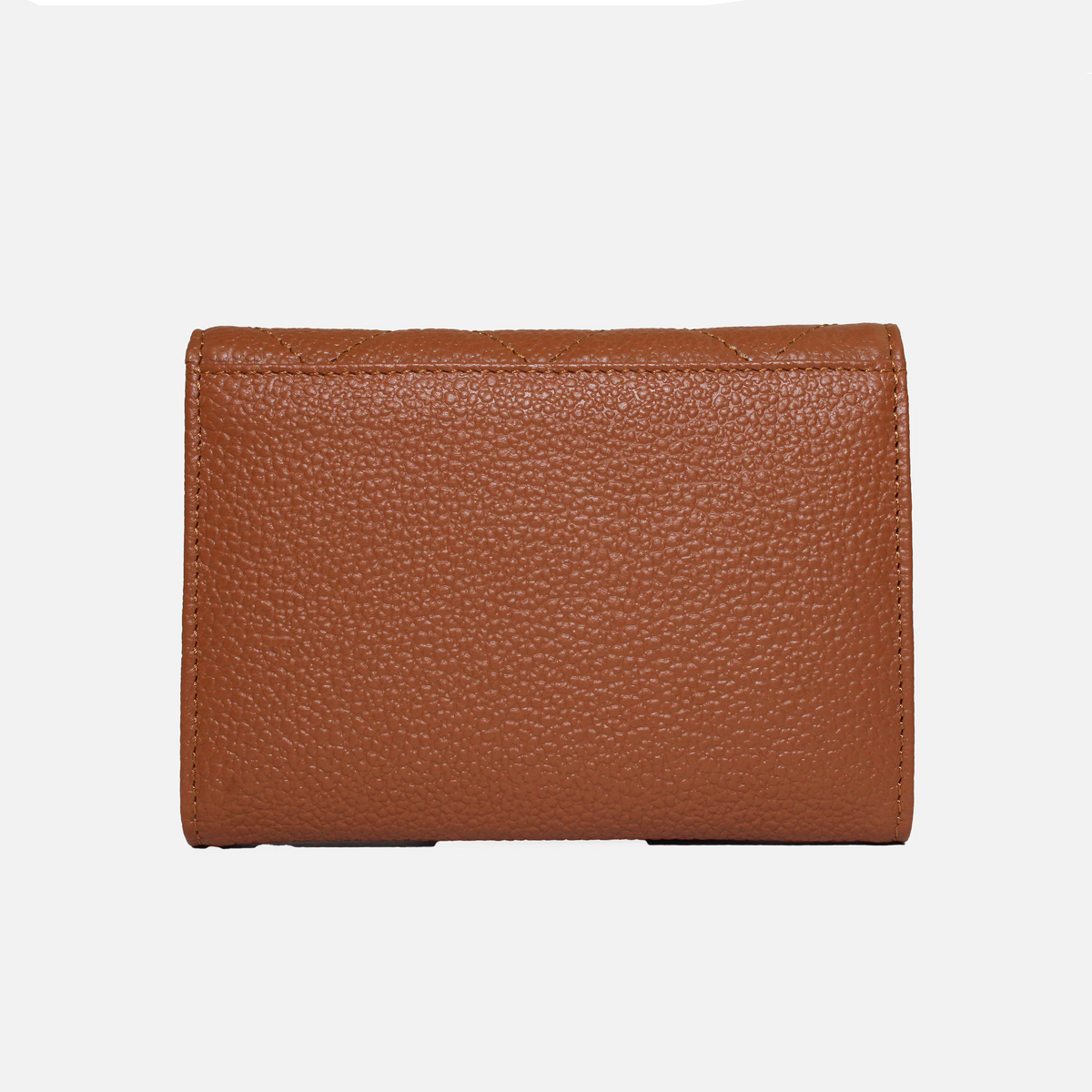 Billetera iria de cuero para mujer - Miel