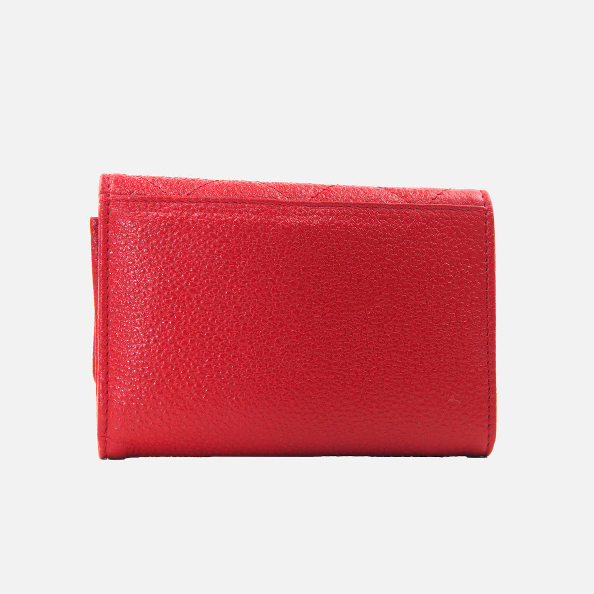 Billetera iria de cuero para mujer - Rojo