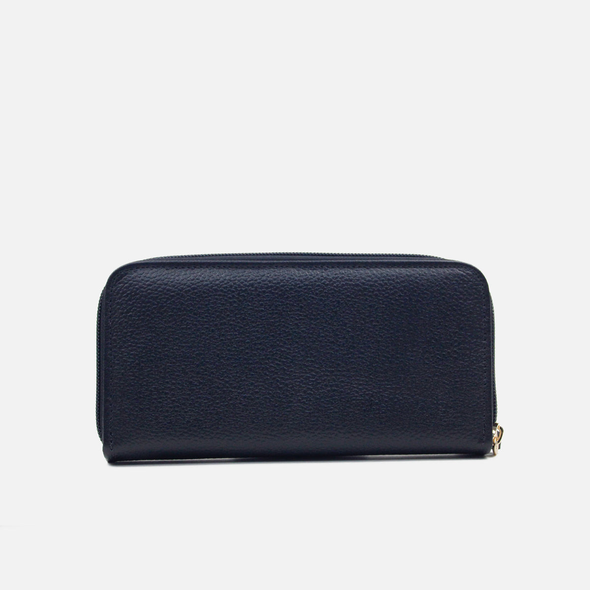 Billetera virela de cuero para mujer - Negro