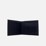 Billetera enrico de cuero para hombre - Negro