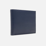 Billetera zinna de cuero para hombre - Negro