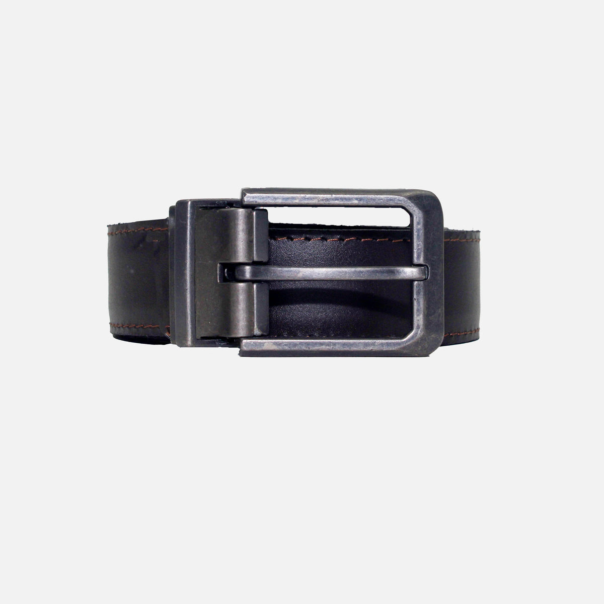 Correa lebrons de cuero para hombre - Negro