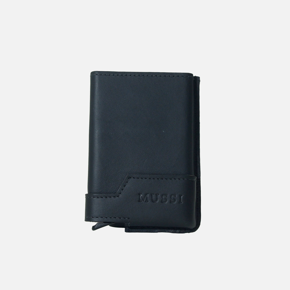 Tarjetero nube de cuero para hombre - Negro