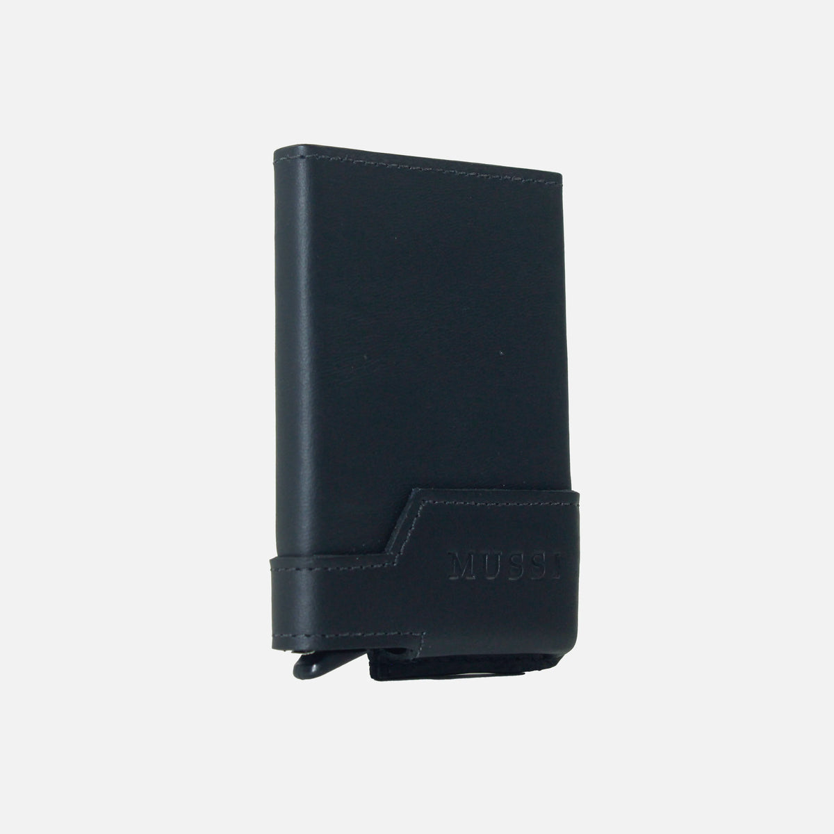 Tarjetero nube de cuero para hombre - Negro