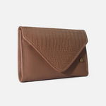 Billetera alani de cuero para mujer - Miel