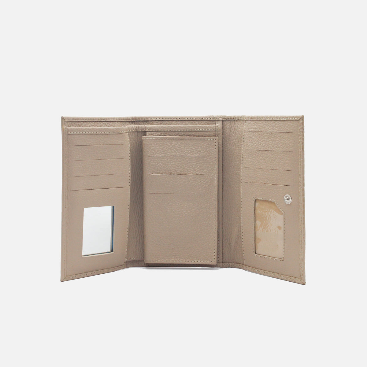 Billetera rosangela de cuero para mujer - Nude