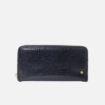 Billetera helena de cuero para mujer - Negro