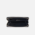 Billetera helena de cuero para mujer - Negro