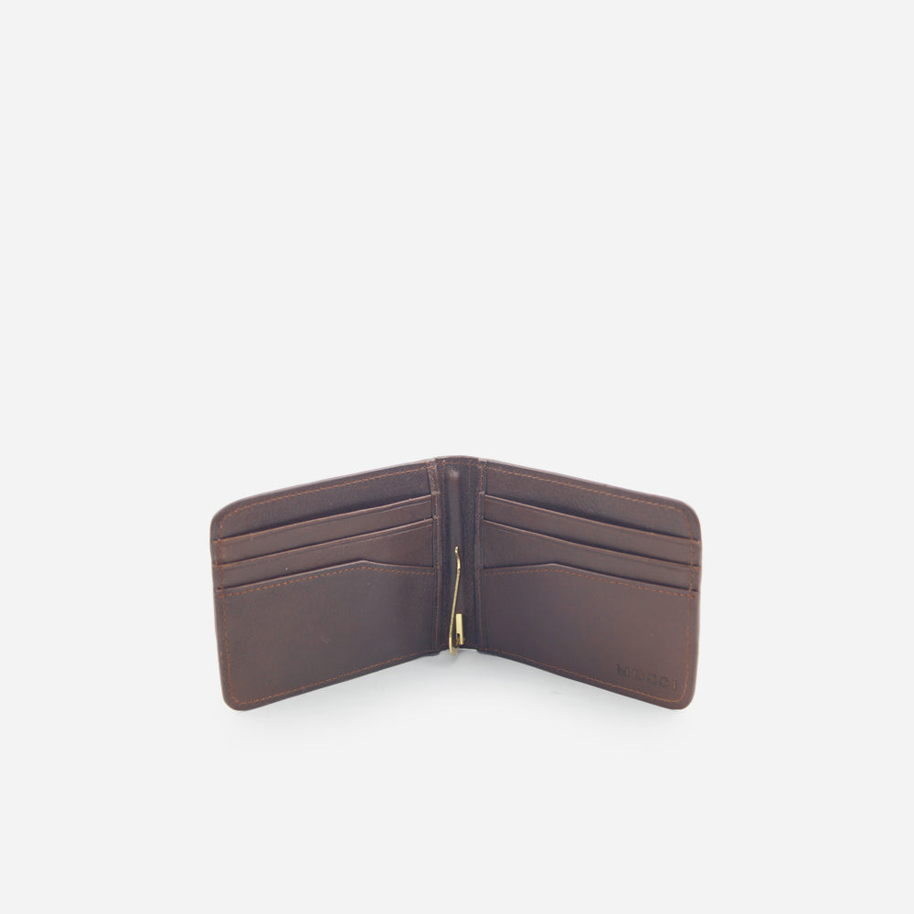 Billetera roberto de cuero para hombre - Miel