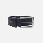 Correa stiven de cuero para hombre - Negro