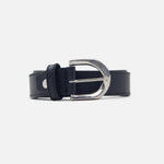 Correa artemisa de cuero para mujer - Negro